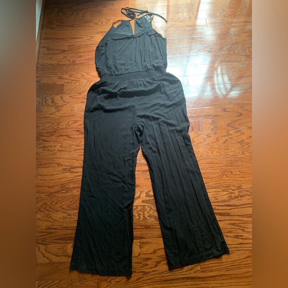 INC International Concept Women’s Black Jumpsuit Size 1X NWT